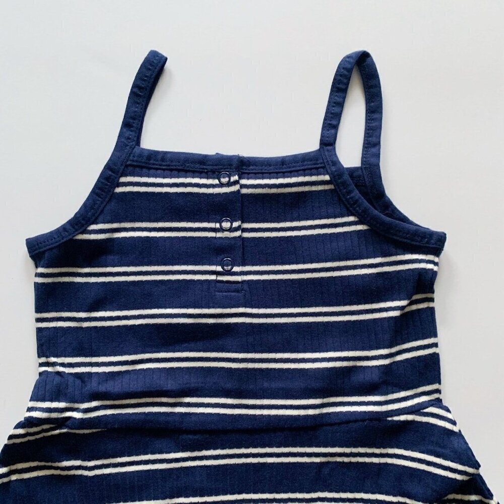 NEW Hanna Andersson Girl Striped Cami Fit & Flare Dress 8 years 130 cm - Picture 2 of 7